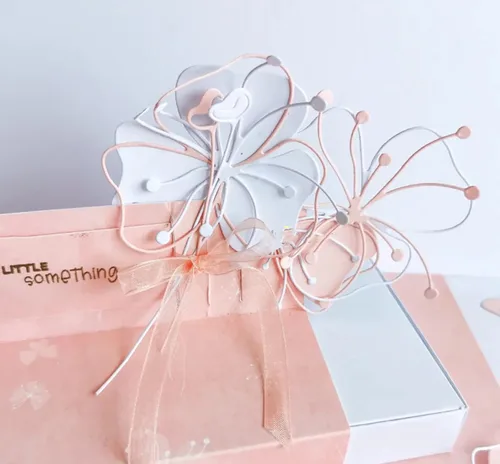Miniatura 5 de Lapoo Troquel de Corte de Metal para Scrapbooking, Marco de Fondos 3D Nuevos Troqueles de Corte DIY para Hacer Álbumes Tarjetas Decoración Hoja