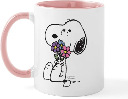 Miniatura 24 de CafePress Springtime Snoopy - Taza de café de cerámica, taza de té, 11 onzas