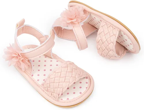 Miniatura 193 de Meckior Sandalias de verano con punta abierta y suave de piel sintética para bebés y niñas pequeñas