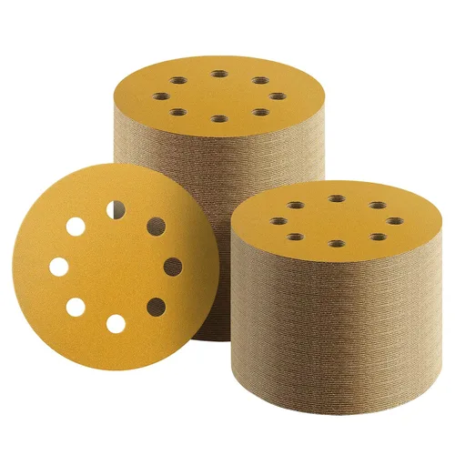 Miniatura 13 de 100 discos de lija de 5 pulgadas con gancho y bucle, papel de lija de grano 40 para carpintería o automoción, papel de lija de órbita aleatoria