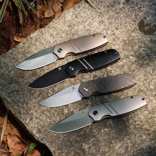 Miniatura 4 de KANSEPT Turaco - Cuchillos plegables de bolsillo para hombres, EDC cuchillo plegable de 2.85 pulgadas CPM-S35VN Material Cuchillo plegable