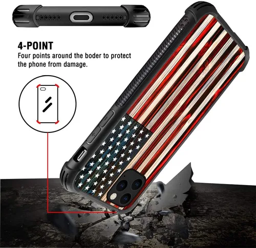 Miniatura 4 de Funda compatible con iPhone 13, fundas para mujeres y niñas, Old Glory Traditional American Flag Old Glory - Bandera estadounidense tradicional
