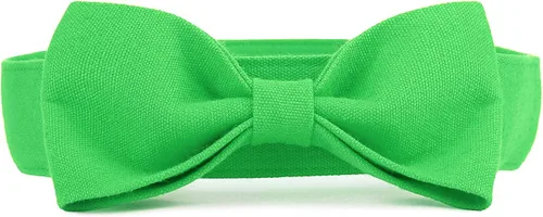 Miniatura 25 de Collar de esmoquin con moño para perro Segarty - Corbatín negro con corbata de cuello ajustable y hecha a mano en blanco para gatos y perros machos