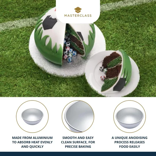 Miniatura 5 de MASTERCLASS Hemisferio 6.1 in, aluminio anodizado plateado, 6 pulgadas