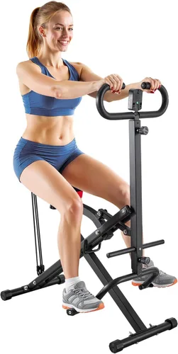 Miniatura 11 de VEVOR Squat Machine, Deep Squat Rowing Machine for Home, Easy Setup & Foldable Exercise Equipment, Glute Trainer Machine with 2/3 High-Strength