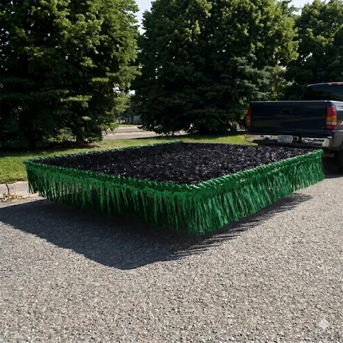 Anderson's Kit de decoración de vinilo negro y verde oscuro para remolques flotantes de desfile, suministros de flotador de desfile, láminas