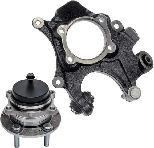 Miniatura 97 de Detroit Axle - Conjunto de manguetas de dirección delanteras de 2 piezas para Hyundai Accent 06-11, 2 manguetas de dirección y conjunto de buje