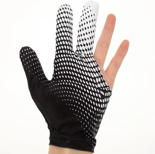 Miniatura 6 de EXCEART Guantes elásticos de 3 dedos para mostrar billar, tiradores de billar, carom, billar, taco, guantes deportivos para llevar en la mano