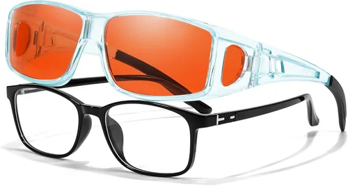 Miniatura 19 de LVIOE Fit Over Blue Light Blocking Glasses and Computer Eyewear- Wear Over Prescription Glasses/Reading Glasses/RX Glasses