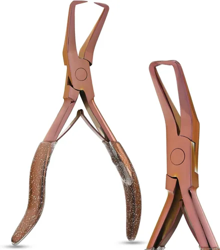 Miniatura 10 de Herramientas profesionales para extensiones de cabello, alicates para microenlaces y cuentas, removedor de microanillos, abridor de cuentas de 5.5