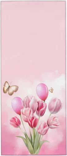 Miniatura 14 de Divertidos toallas de mano suaves de conejo de Pascua, toalla de baño, decorativa, multiusos para yoga, baño, hotel, gimnasio, 12 x 27.5 pulgadas