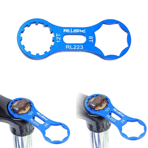 VANICE Llave de horquilla de bicicleta para Suntour XCM XCR XCT RST Suspensión Cap Llave Herramienta para Montaña Road Bike MTB Extracción de