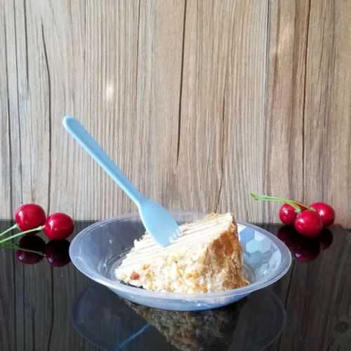 Miniatura 5 de 100 tenedores desechables de plástico duradero y ecológicos, tenedores y cucharas 2 en 1, ideales para almuerzo, picnic o restaurante y suministros