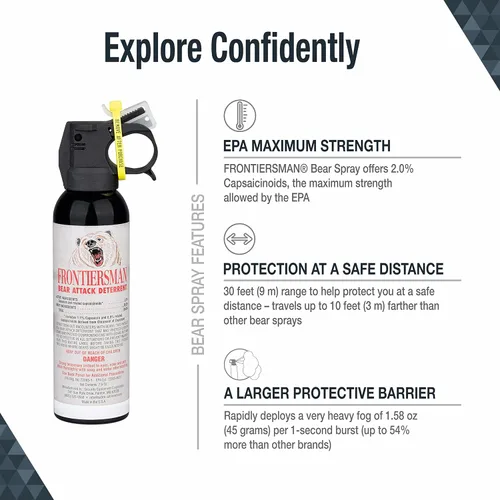 Miniatura 2 de SABRE - Espray contra osos de 7.9 oz (opciones de funda y opciones de paquete con varias piezas) Máxima fuerza y barrera protectora más grande