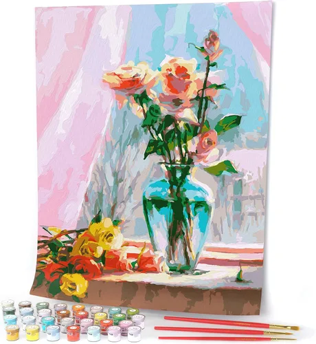 Opalberry Pintura por números para adultos, lienzo de 16 x 20 pulgadas, kits de pintura para adultos por números en lienzo, pintura por números para