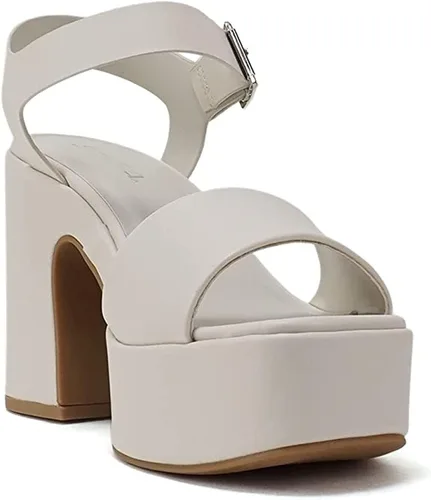 Miniatura 2 de Soda Launch Sandalias de tacón alto grueso con plataforma y correa al tobillo para mujer