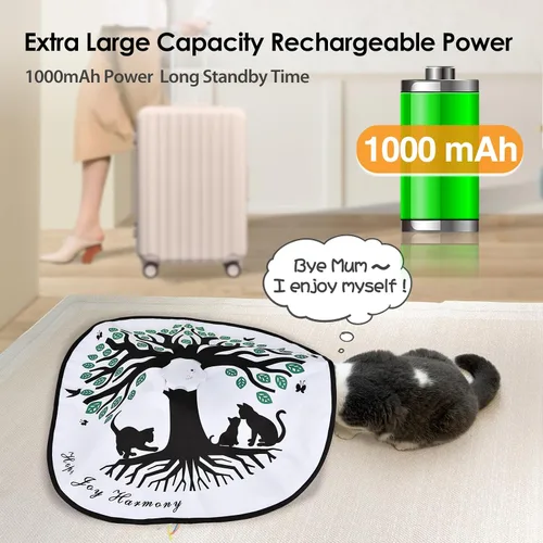 Miniatura 6 de ORSDA Juguetes para gatos de interior 4 en 1, juguetes automáticos interactivos para gatos adultos de interior aburridos, juguete recargable de 8