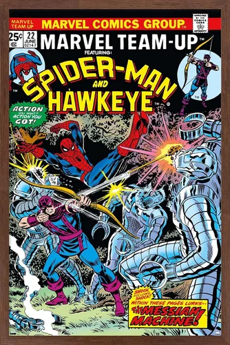 Miniatura 7 de Trends International Marvel Comics - Póster de pared de Hawkeye y Spider-Man Versión premium sin marco