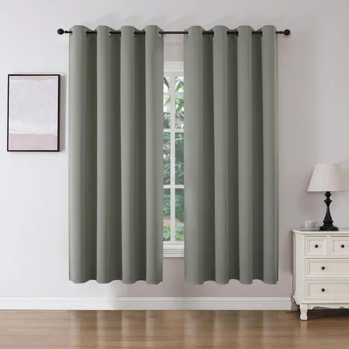 Miniatura 54 de Joydeco Cortinas opacas para dormitorio de 72 pulgadas de largo, 2 paneles de cortinas con aislamiento térmico para oscurecer la habitación