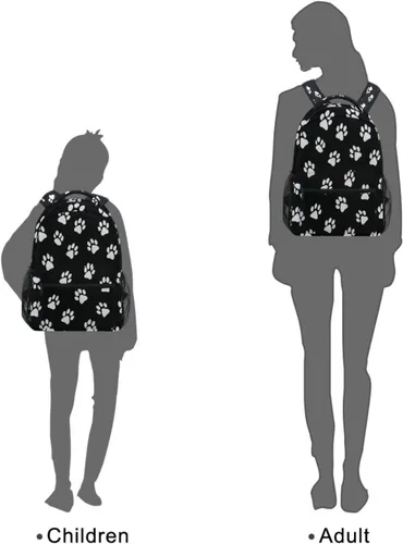 Miniatura 9 de Mochila con estampado de patas de perro, animal y cachorro, mochila escolar para adultos, casual, bolsa universitaria, bolsa de viaje con Color4