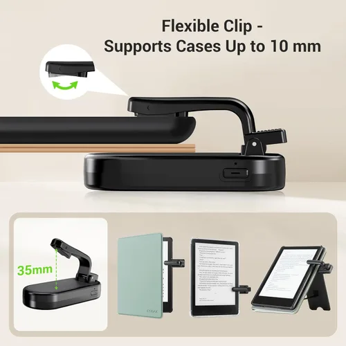 Miniatura 5 de CoBak Turner remoto de página, giro de página y obturador remoto de cámara para Kobo, lectores electrónicos, iPad y iPhone, compatible con Kindle