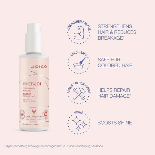 Miniatura 3 de Joico InnerJoi Strengthen Oil Cream Masque For Damaged, Color-Treated Hair Sulfate & Paraben Free Naturally-Derived Vegan Formula