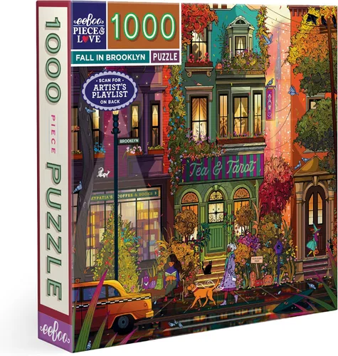 Miniatura 8 de eeBoo Berlin Life - Rompecabezas de 1000 piezas para adultos, cuadrado de 23 x 23 pulgadas, fabricado con tablero reciclado y tinta a base