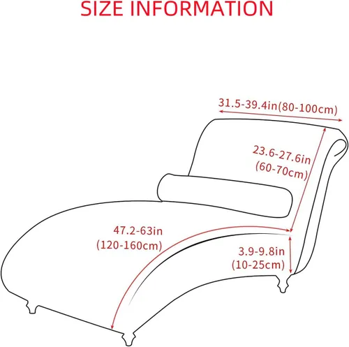 Miniatura 7 de Funda para tumbona sin brazos, funda elástica estampada para sofá reclinable, fundas elásticas para tumbonas para sala de estar, dormitorio, 13