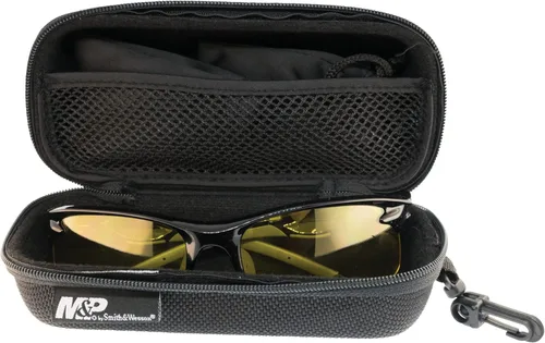 Miniatura 3 de Smith & Wesson M&P Harrier - Gafas de tiro intercambiables de medio marco con resistencia a impactos y lentes antivaho (negro), talla 1