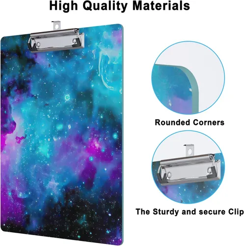 Miniatura 4 de Bonito portapapeles con diseño de madera A4 decorativo tamaño carta para oficina, tamaño estándar 9 x 12.5 pulgadas con clip de metal de perfil
