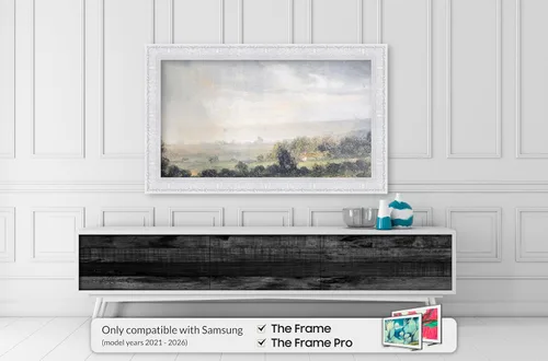 Miniatura 2 de Tuscan - Marco de TV blanco brillante de 32 pulgadas, compatible solo con televisores Samsung The Frame
