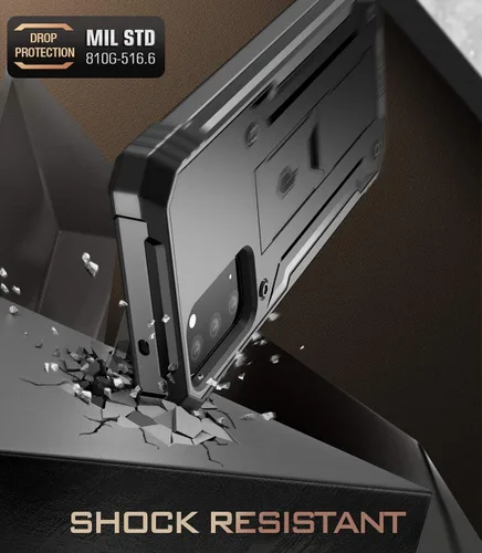 Miniatura 6 de Poetic Revolution Series - Funda para Samsung Galaxy Note 20, de cuerpo completo, resistente, de doble capa, a prueba de golpes, con soporte, sin
