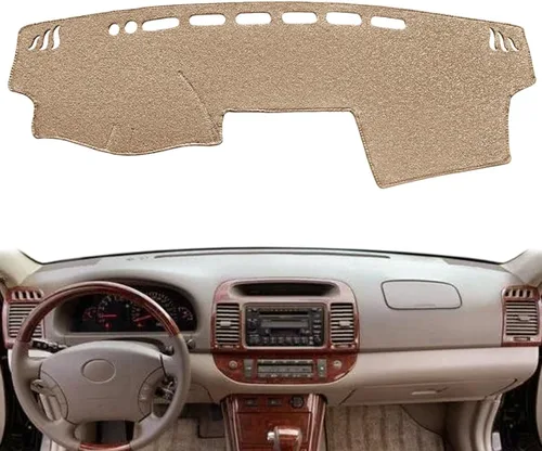 Tapete de cubierta de tablero personalizado para Toyota Camry 2002 2003 2004 2005 2006 con recorte para sensores y altavoces de tablero, alfombra de