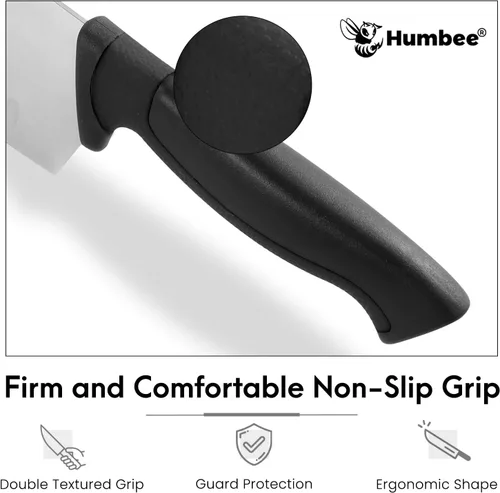 Miniatura 6 de Cuchillo de chef certificado NSF de 10 pulgadas, cuchillo de cocina de acero inoxidable de alto carbono con mango ergonómico codificado por