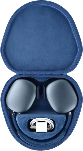Miniatura 17 de co2CREA Funda rígida con modo de sueño, reemplazo para auriculares Apple AirPods Max inalámbricos de diadema (Funda negra)