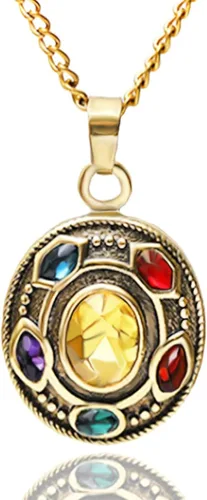 PILLOBOX Thanos Infinity Guantelete Collar Joyería Colgante Juguetes Regalos Para NiñoNiñaHijoHija Metal