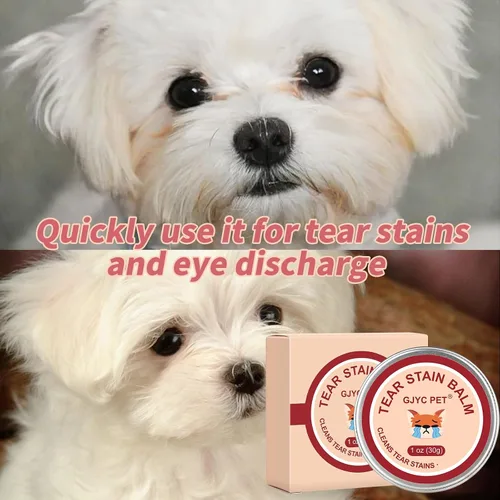 Miniatura 7 de Bálsamo removedor de manchas de lágrimas para mascotas, 1 oz (30 g), cuidado de ojos natural a base de plantas para perros y gatos, limpia