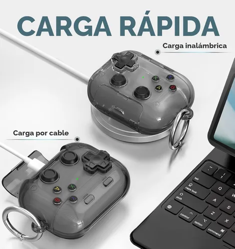 Miniatura 6 de Funda para AirPods Pro 3, con botón presionable, bloqueo de seguridad y soporte para teléfono, funda de regalo divertida para mujeres y hombres