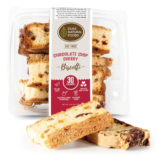 Miniatura 11 de DIJAS Natural Food s, Galleta de biscotti sin grasa, ingredientes naturales sin conservantes, delicioso aperitivo bajo en calorías (5 onzas)