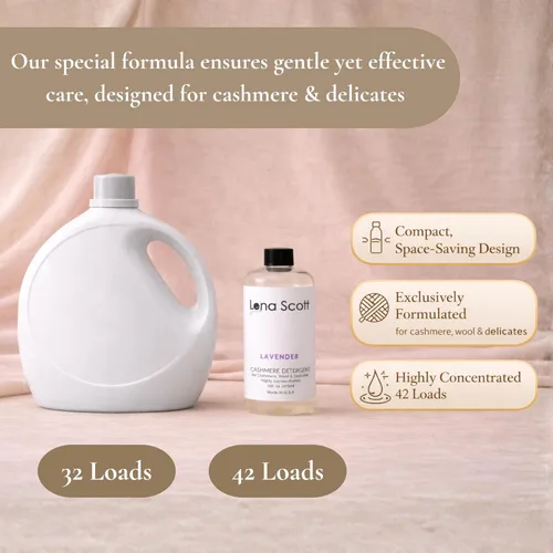 Miniatura 5 de Champú detergente de cachemira, lana y delicados, 42 cargas. Fabricado en Estados Unidos (sin aroma)
