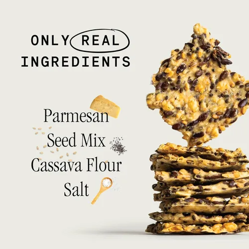 Miniatura 5 de Julian Bakery® Galletas Primal Thin® orgánicas Parmesano USDA Organic Sin gluten Sin granos Sin OMG Bajo en carbohidratos (2)