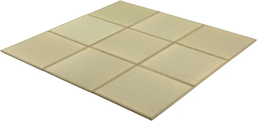 Miniatura 11 de FULI Colchón de tatami japonés, tapete Igusa (100% hierba japonesa Rush) se pliega en tres, fabricado en Japón (natural, Full XL)