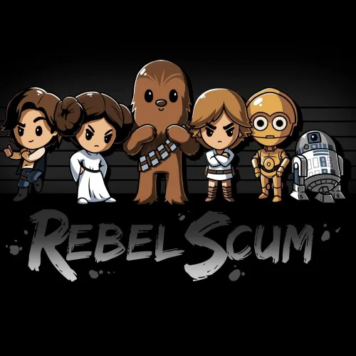 Miniatura 2 de TeeTurtle Star Wars - Camiseta relajada Rebel Scum para mujer