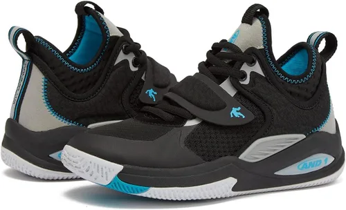 Miniatura 6 de AND1 Zapatos de baloncesto para niños y niñas, tenis de baloncesto geniales para niños, talla 11 a niño grande 7, tenis de caña media o alta