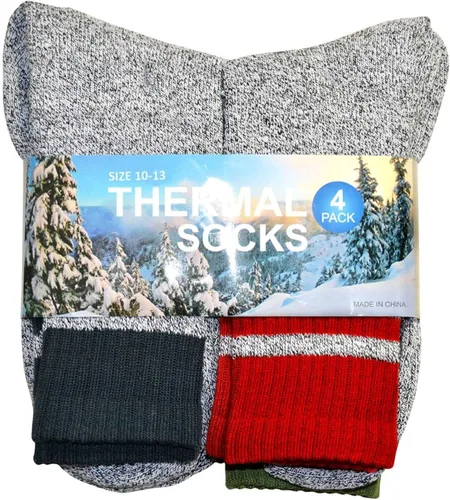 Miniatura 7 de Calcetines térmicos de invierno de algodón reciclado, respetuosos con el medio ambiente, para mujeres y hombres