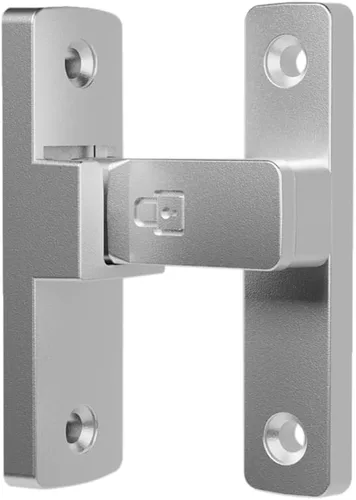 Miniatura 6 de Cerradura de Pestillo Abatible de Servicio Pesado 90/180 Grados Deslizante/Oscilante Cerradura de Pestillo de Puerta para Portón Granero Garaje Negro