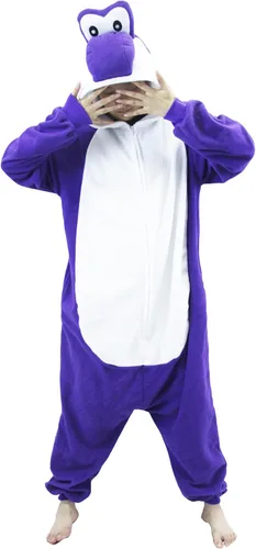 Miniatura 2 de Pijama unisex de Yoshi Kigurumi de Yoshi Kigurumi para adultos, para Halloween, Navidad, anime, verde, disfraz de Yoshi, disfraz para pareja