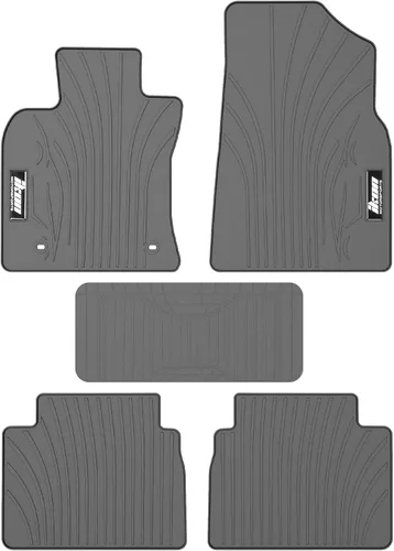 Miniatura 12 de IKON MOTORSPORTS, Alfombrillas compatibles con Toyota Camry 2018-2024, alfombra de nailon negro delantera y trasera, juego de 4 piezas, 2019 2020