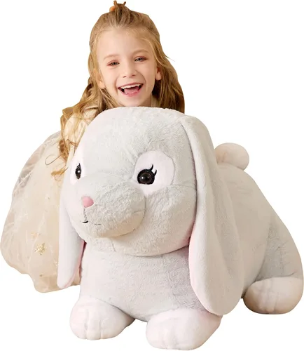 Miniatura 11 de EARTHSOUND Juguete de Peluche de Animal Relleno Caticornio Gato Unicornio Gigante, Juguetes Suaves Lindos Grandes Jumbo, 23 pulgadas Gran
