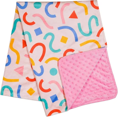 Miniatura 11 de Wildkin Manta de felpa para bebé, comodidad suave y acogedora, ideal para niños pequeños, viajes y guardería, rayas azules